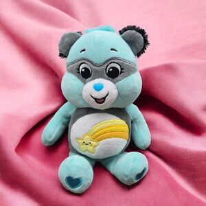 Care Bears Wish Bear 10" Bandit Mask Raccoon Plush Stuffed Toy Halloween Theme
